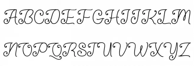Qtie Script Regular Polices MAJUSCULES