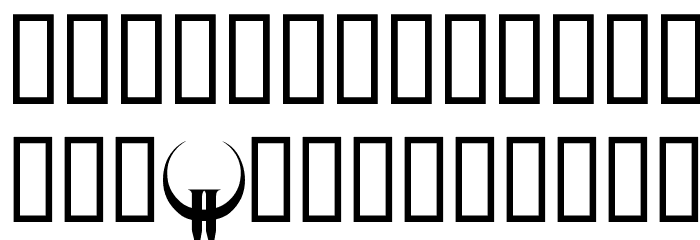QUAKE2 Font LOWERCASE