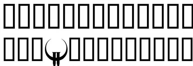 QUAKE2 خط أحرف صغيرة