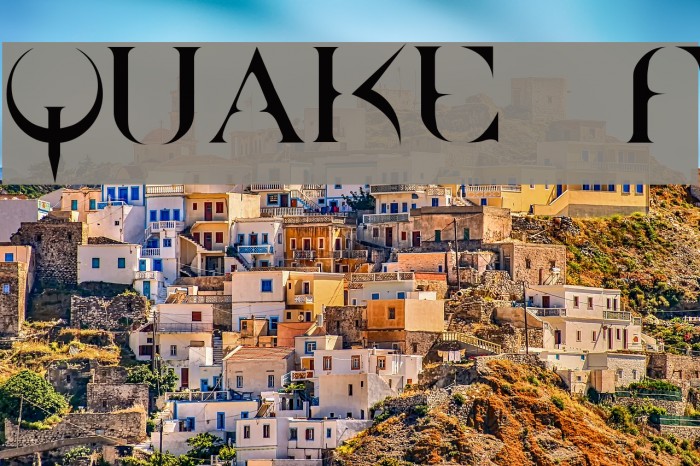 QUAKE Font examples