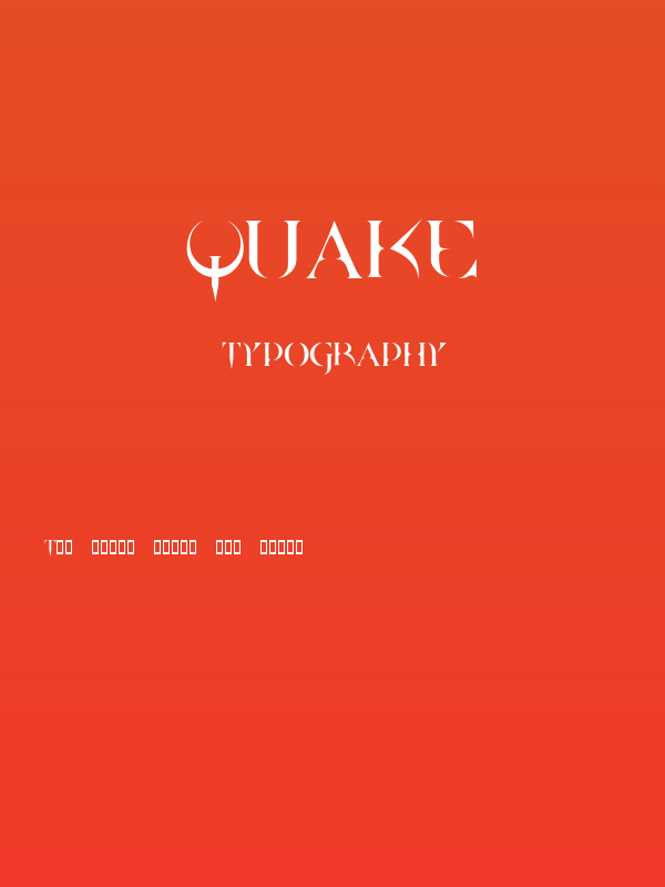 QUAKE Poster