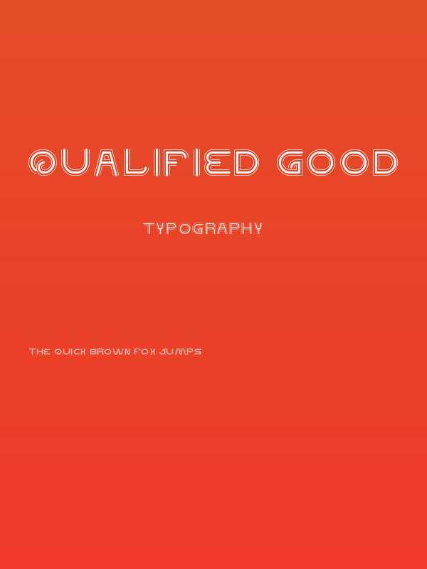 QUALIFIED GOOD Poster