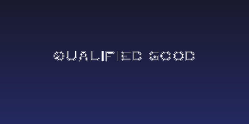 QUALIFIED GOOD Social Header