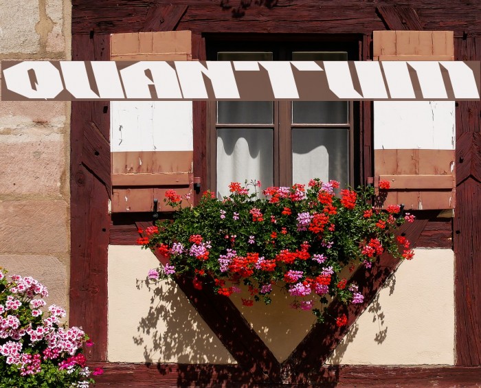 QUANTUM Font examples