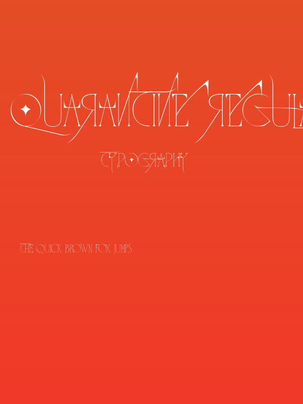 QUARANTINE REGULATIONS Regular Poster