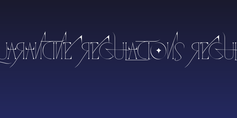 QUARANTINE REGULATIONS Regular Social Header