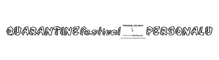 QUARANTINE festival (PERSONAL U 字体