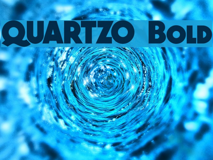 QUARTZO Bold Font examples