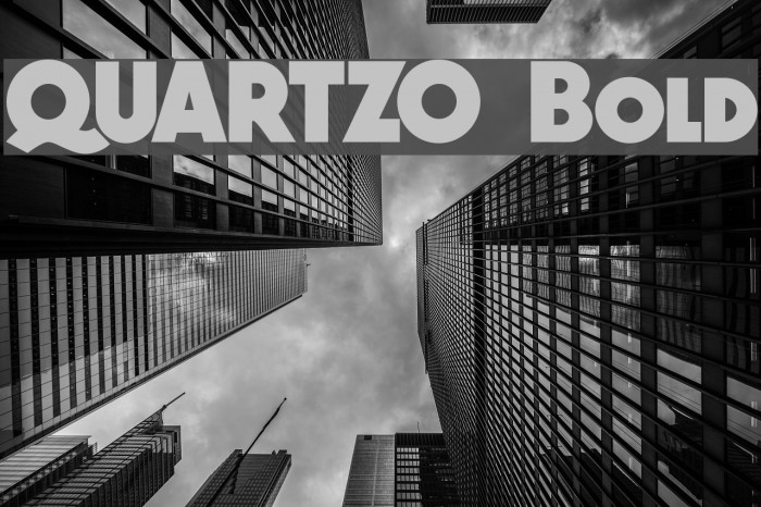 QUARTZO Bold Font examples