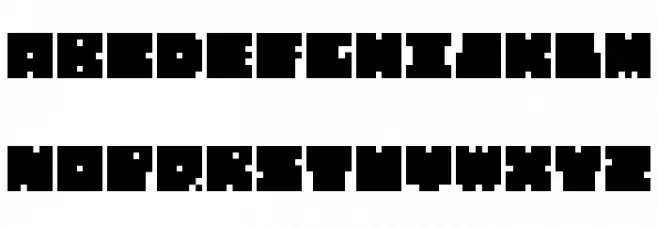 QUBE Schriftart Groß