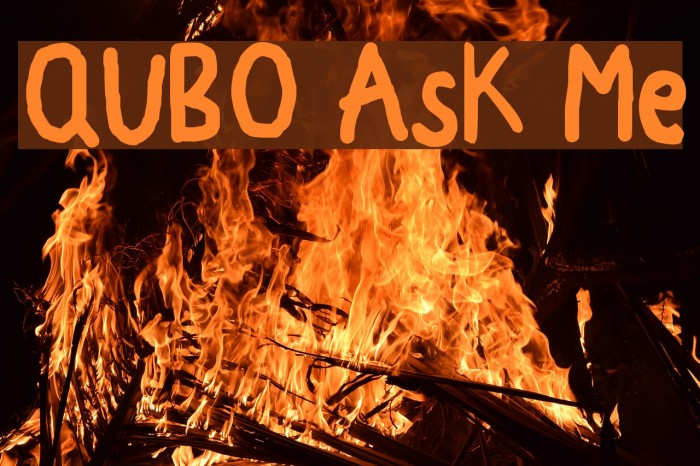 QUBO Ask Me Font examples.