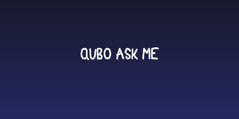 QUBO Ask Me Social Header