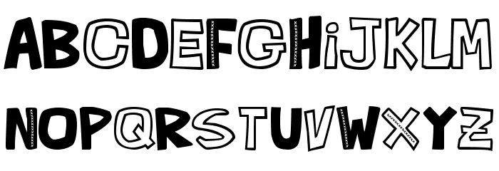 QUE FONTita Black Font LOWERCASE