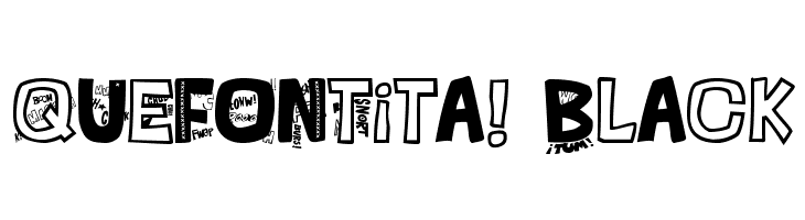 QUEFONTita!-Black  नि: शुल्क फ़ॉन्ट्स डाउनलोड