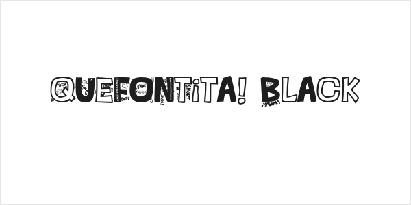 QUEFONTita!-Black Logo