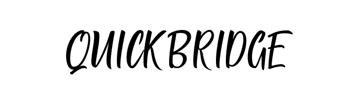 QUICK BRIDGE  フリーフォントのダウンロード
