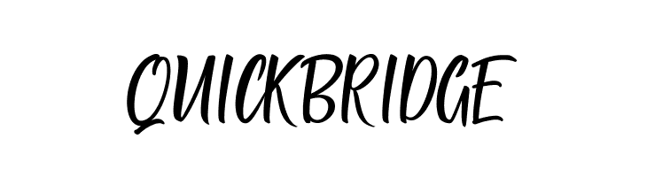 QUICK BRIDGE  baixar fontes gratis