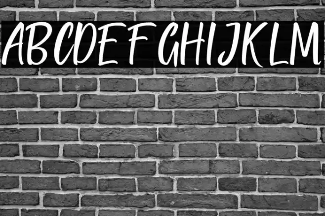 QUICK BRIDGE Font examples