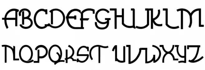 QUICKLLY Шрифта ВЕРХНИЙ