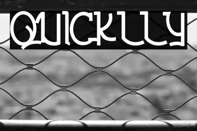 QUICKLLY Font examples