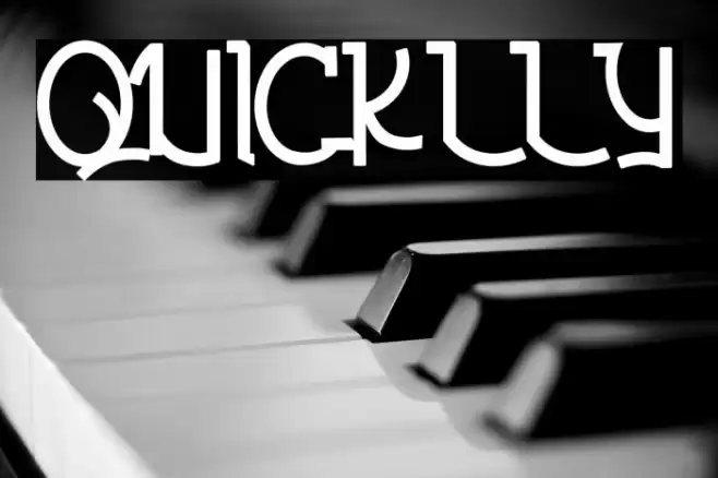 QUICKLLY Font examples