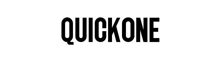 QUICKONE Font