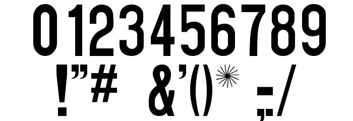 QUICKONE Font OTHER CHARS