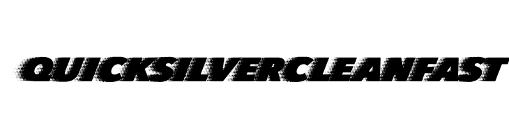 QUICKSILVER CLEAN FAST  font caratteri gratis