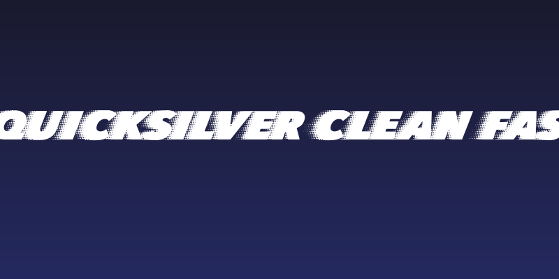 QUICKSILVER CLEAN FAST Social Header
