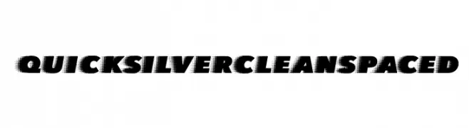 QUICKSILVER CLEAN SPACED  Free Fonts Download