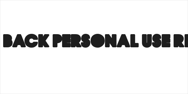 QUIRKY BACK PERSONAL USE Regular Logo