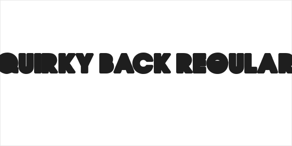QUIRKY BACK Regular Logo