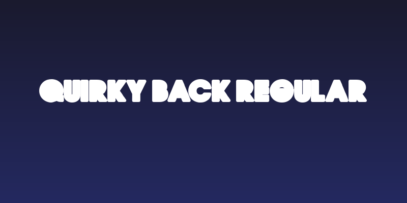 QUIRKY BACK Regular Social Header