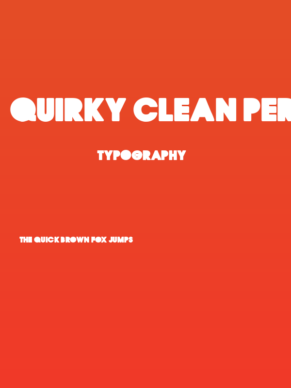 QUIRKY CLEAN PERSONAL USE Regular Poster