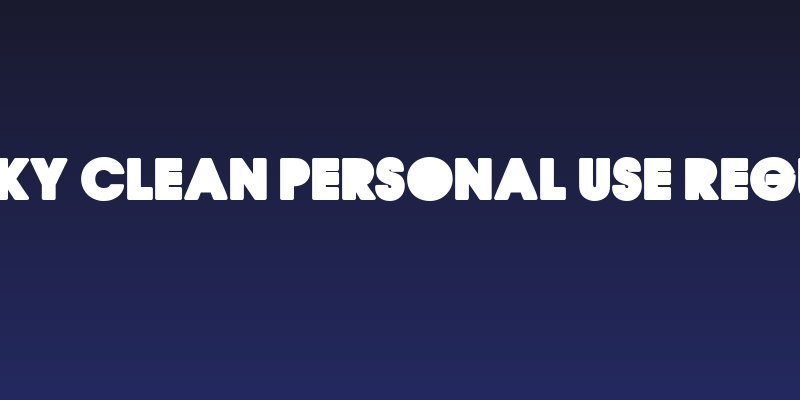 QUIRKY CLEAN PERSONAL USE Regular Social Header