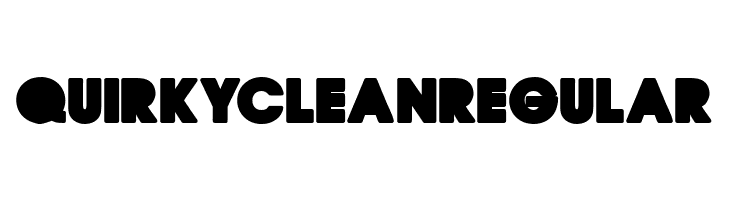 QUIRKY CLEAN Regular  नि: शुल्क फ़ॉन्ट्स डाउनलोड