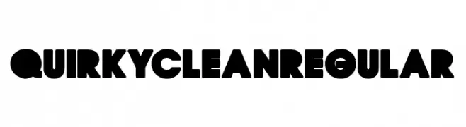 QUIRKY CLEAN Regular  Frei Schriftart Herunterladen