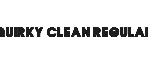 QUIRKY CLEAN Regular Logo