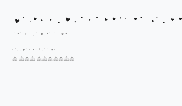 QUIRKY LOVE HEARTS Regular Business Card