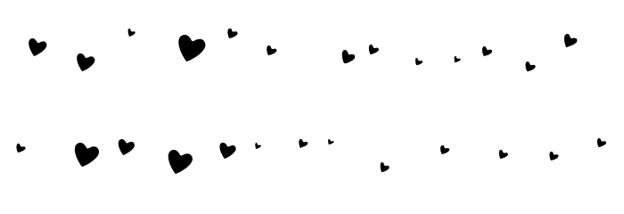 QUIRKY LOVE HEARTS Regular Font LOWERCASE
