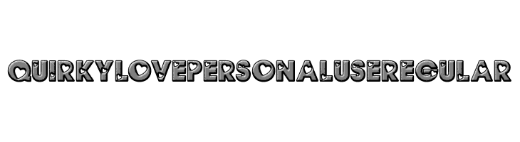 QUIRKY LOVE PERSONAL USE Regular  baixar fontes gratis