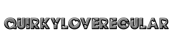QUIRKY LOVE Regular  Fuentes Gratis Descargar