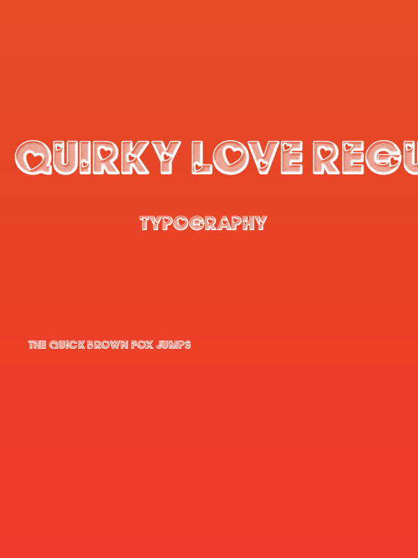 QUIRKY LOVE Regular Poster