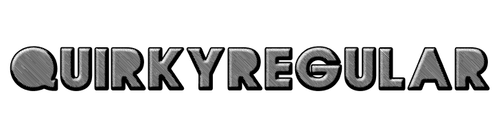 QUIRKY Regular  font caratteri gratis