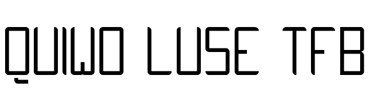 QUIWO LUSE TFB  フリーフォントのダウンロード