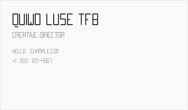 QUIWO LUSE TFB Business Card