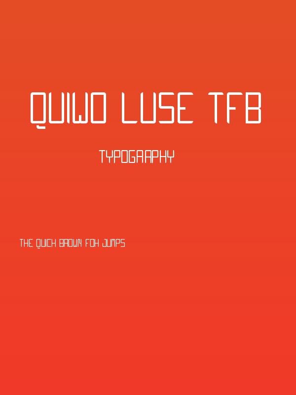 QUIWO LUSE TFB Poster
