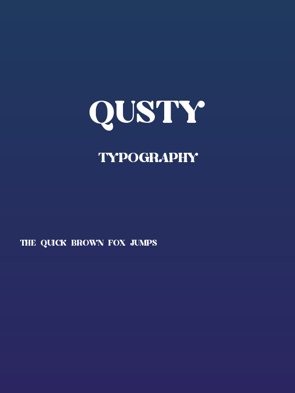 QUSTY Poster