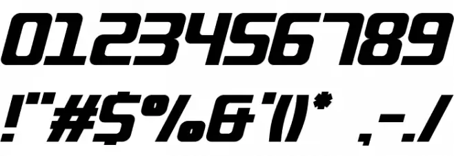 QUUB Black_Italic Font OTHER CHARS