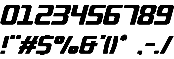 QUUB Black_Italic_R Font OTHER CHARS